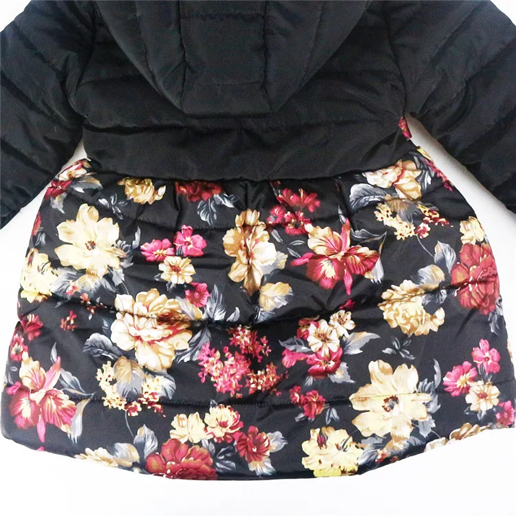 Winter Fashion Warm Cotton Filler Printed Child Long Coat Fleece Liner Baby Girls Jackets Children Outerwear For 4-13 Years Old Winter Fashion Warm Cotton Filler Printed Child Long Coat Fleece Liner Baby Girls Jackets Children Outerwear For 4-13 Years Old