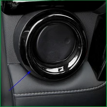 Para a Toyota RAV4 2014 2015 2016 2017 Interior Ar Condicionado Saída de Ventilação Capa Guarnição Adesivos Styleing Carro Auto Acessórios