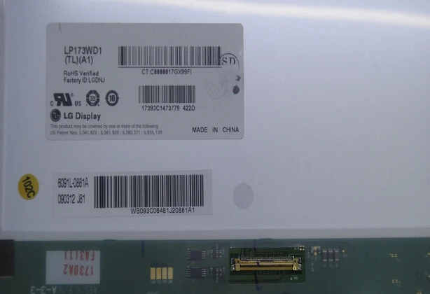

17.3" Laptop LCD LP173WD1(TL)(P3) LP173WD1 TL P3 LCD Display Screen replacment repair panel fix part