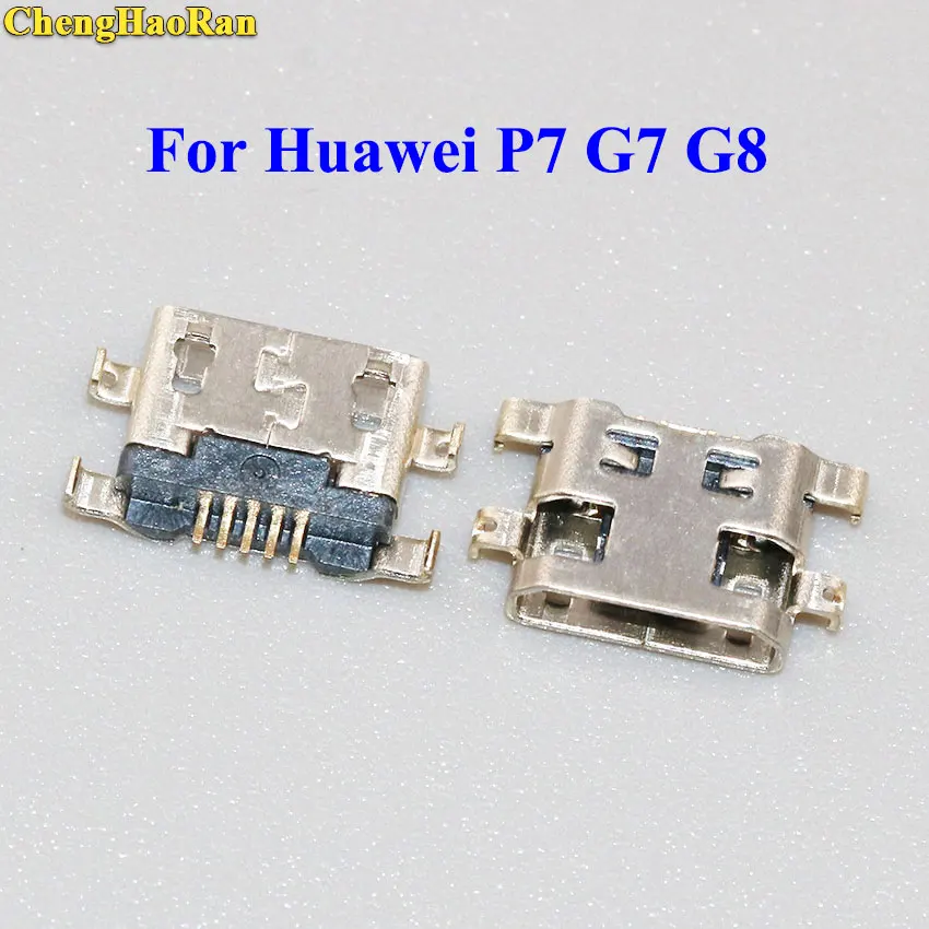 

ChengHaoRan 2-10 pcs Micro usb connector charging port socket power pulg dock for Huawei P7 G7 G8 G760 P8 Lite smart GR3 NEW