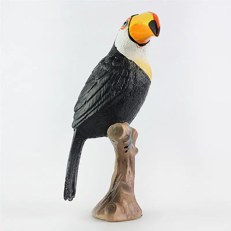 Имитация фигурки Toucan модель игрушек креативные настольные украшения коллекция