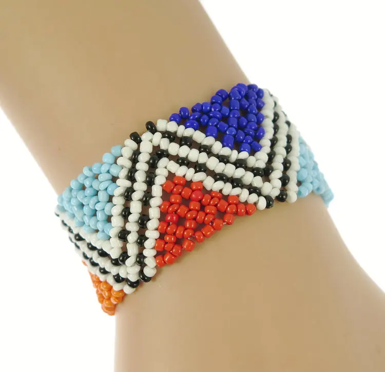 Nepal Handmade Bead Bracelet Hippy Friendship Popular Roll Crochet
