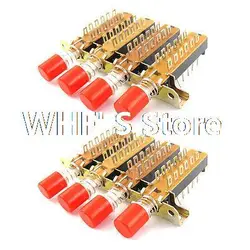 

4P2T 4 Rows Interlock Push Button Knob Piano Key Switch 2 Pcs