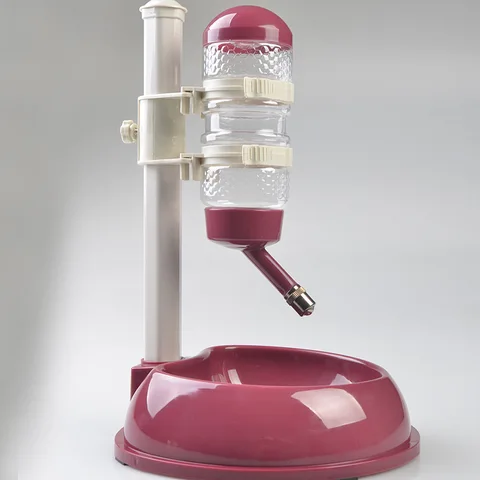 Gato de Estimação Bebedor de Água Suporte de Alimentos Garrafa de Plástico Cão Alimentador Dispenser Hamster Tigela Prato Fonte Bebedor Automático