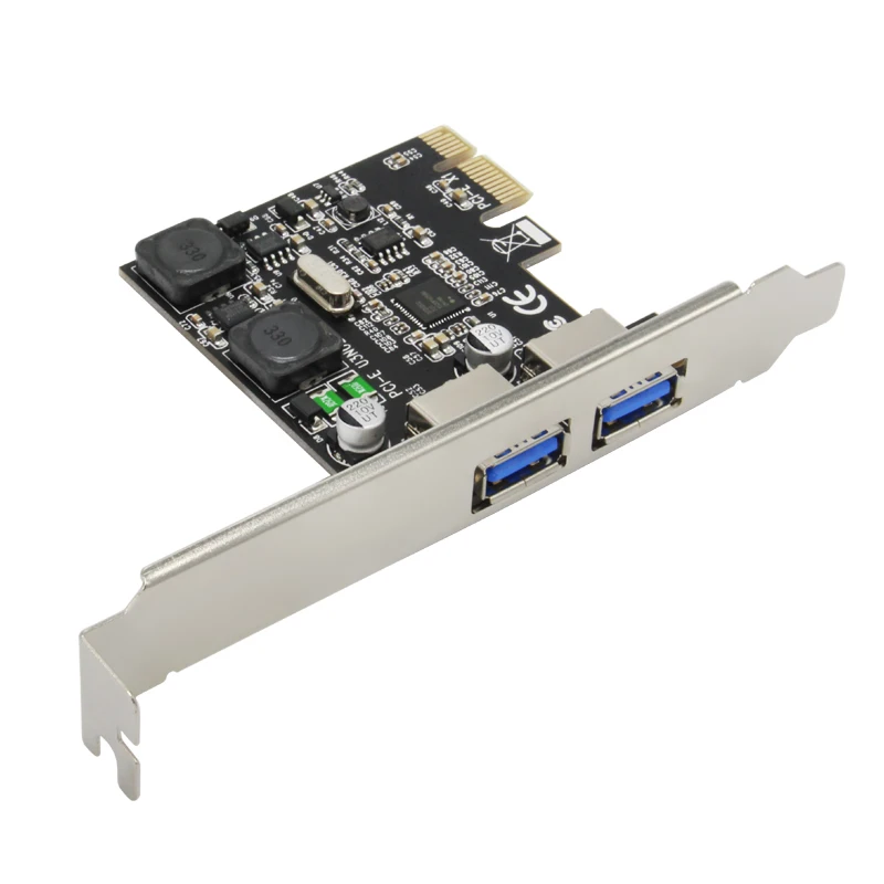 Плата расширения PCI E с 2 портами USB 3 0 внешняя плата USB3.0 PCIe модулями питания чип NEC