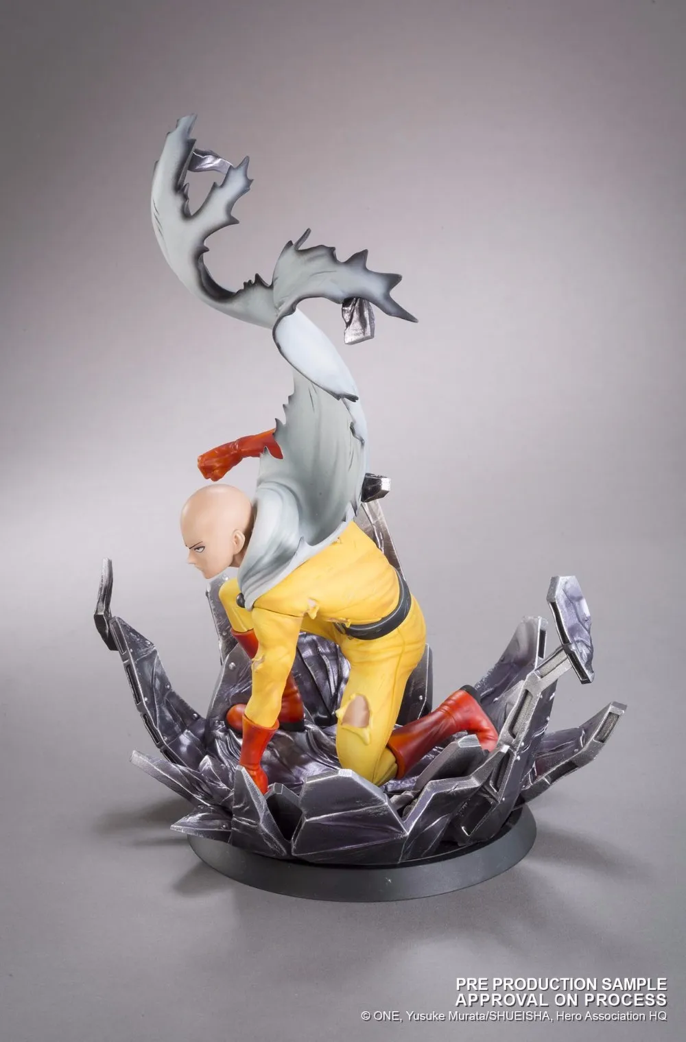Аниме 25 см Saitama ONE PUNCH MAN ПВХ Статуя Фигурка Модель Коллекция игрушек