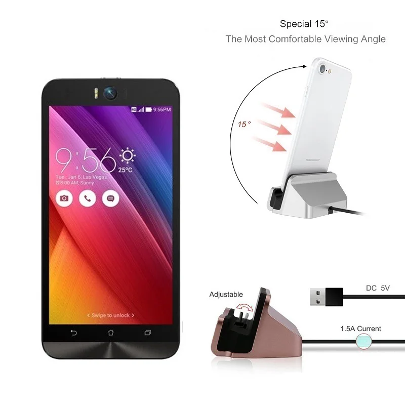 Док станция Micro USB Type C зарядная для Asus Zenfone 5Z 6 5 3 3s 4 Max 2 лазерная док