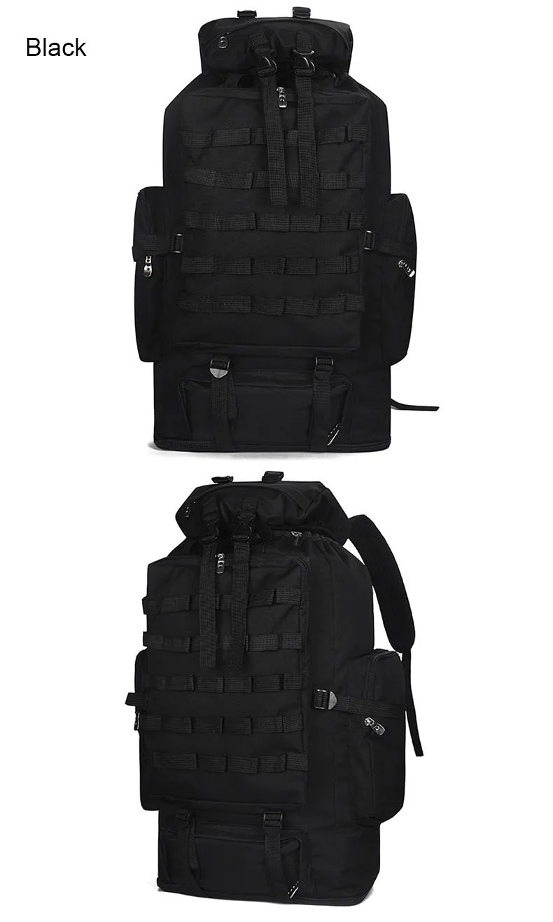 100L спортивные сумки для походов MOLLE армейская сумка рюкзак тактический большой рюкзаки Пеший Туризм путешествие Рюкзаки рюкзак Rcbag032
