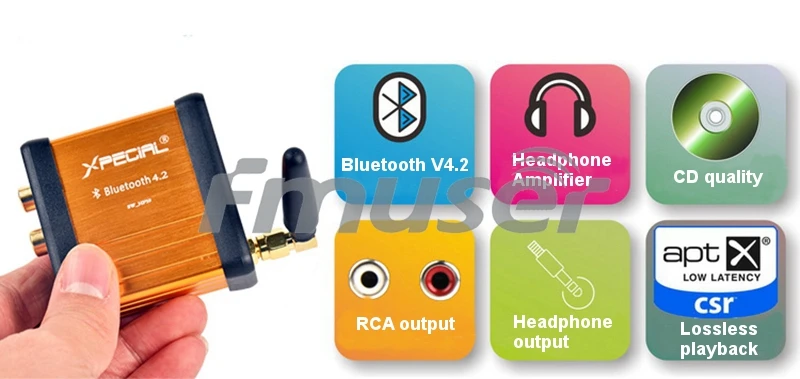 FMUSER HIFI-Class Bluetooth 4.2 Wireless Audio Receiver (20)