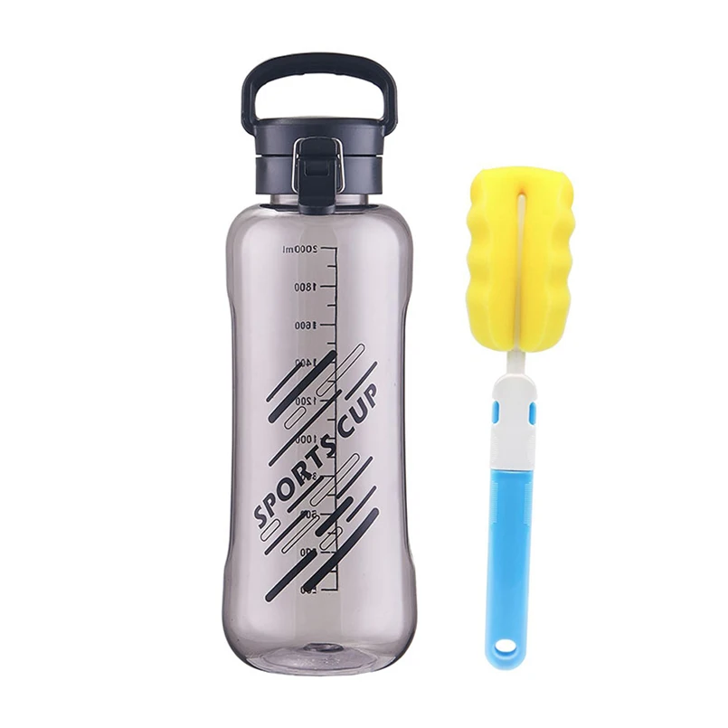 Colourful Large Quality 700ml BPA Free Water Bottle with Straw /& Free Carabiner