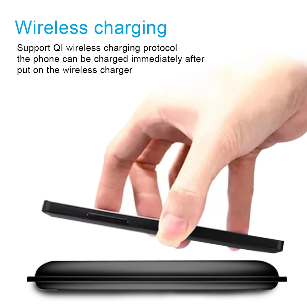 Portefeuille Qi Wireless Charger For Samsung Gaxary Note 9 S9 S8 S7 iphone 8 8Plus X  Xiaomi Mix 2S Induction Chargeur Accessory (6)
