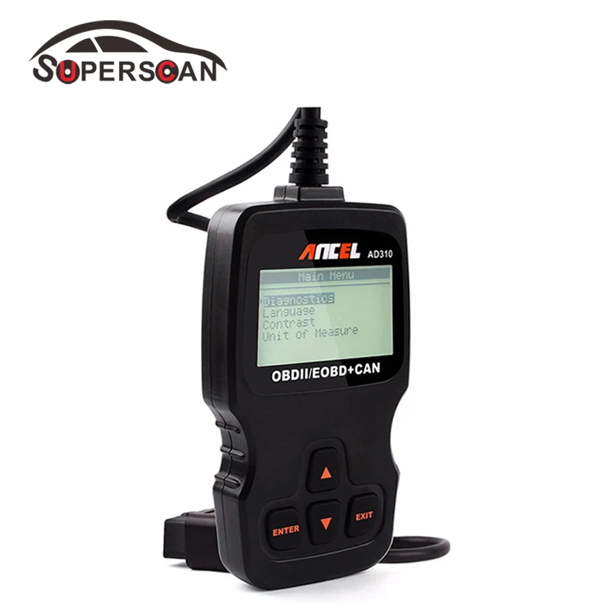 Ancel AD310 Universal OBD2 OBDII EOBD Engine Code Reader Scanner OBD 2 ...
