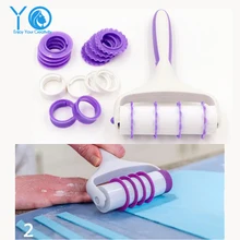 Neueste Kuchen Rollensatz Gerollt Fondant Dekorative Grenze Werkzeuge Gebäck Schneider Kuchen Dekorieren Tools Backen & Pastry Werkzeuge