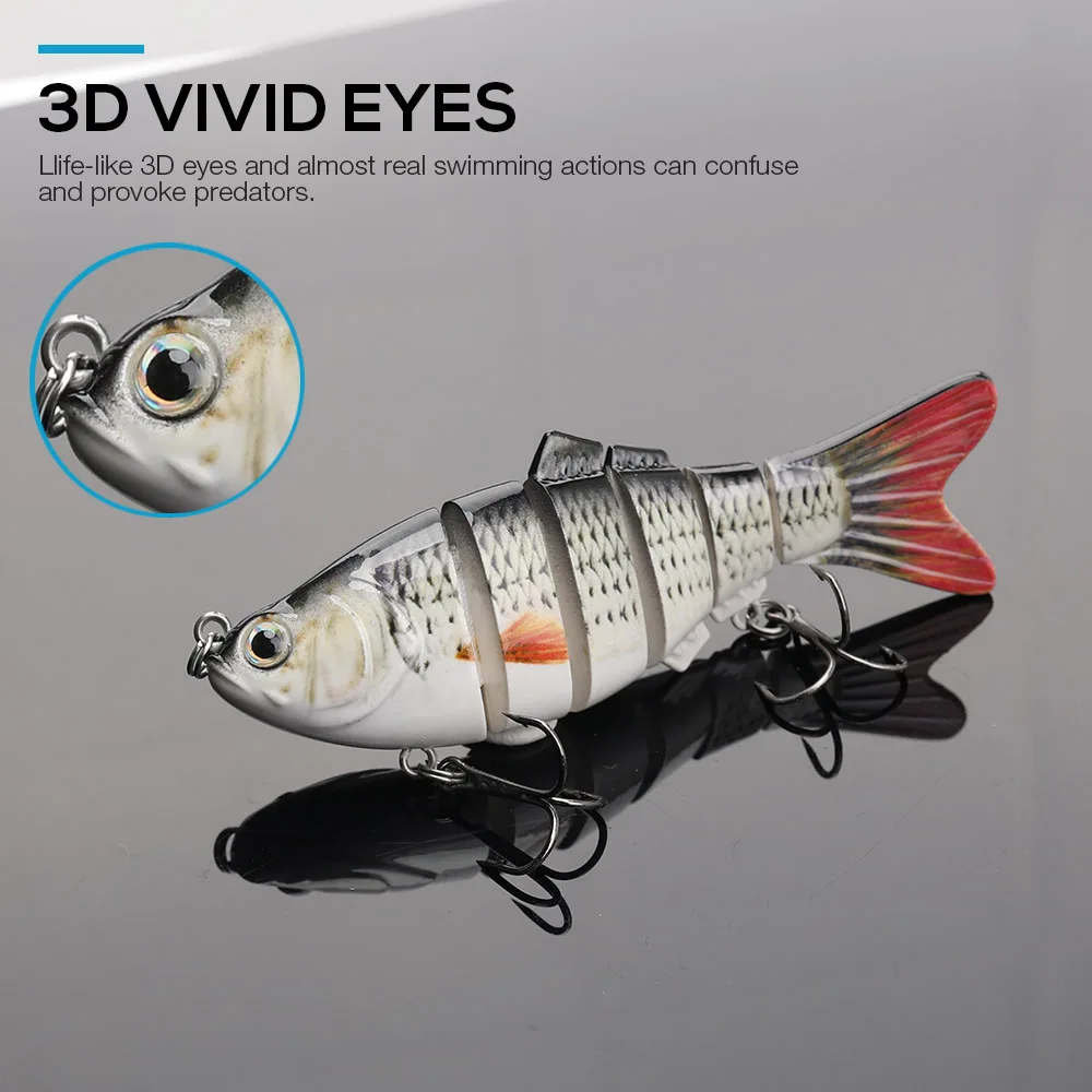 Swimbait Fishing Lures Artificial Crank Bait for Yellow Perch Walleye Bass Pike