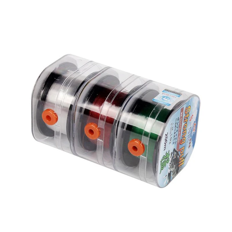 

1PC 200m Nylon Fishing Line Monofilament Quality Germany Material strong pull Sight claret Fish Line 10-50LB For All Fishing
