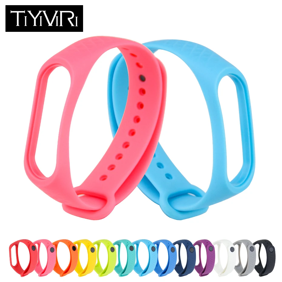 

For Xiaomi Mi Band 3 TPU Colorful Strap Wristband Replacement Smart Sport Watch Wrist Band