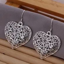 925 ювелирные изделия посеребренные серьги, модные ювелирные изделия для женщин, полированные цветочные серьги E160/LGDGVTPD OMBVOBVZ