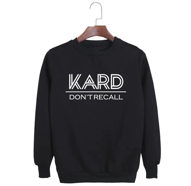 

Spring autumn k.a.r.d member name printing o neck sweatshirt kpop kard ohnana dont recall pullover unisex long sleeve hoodies