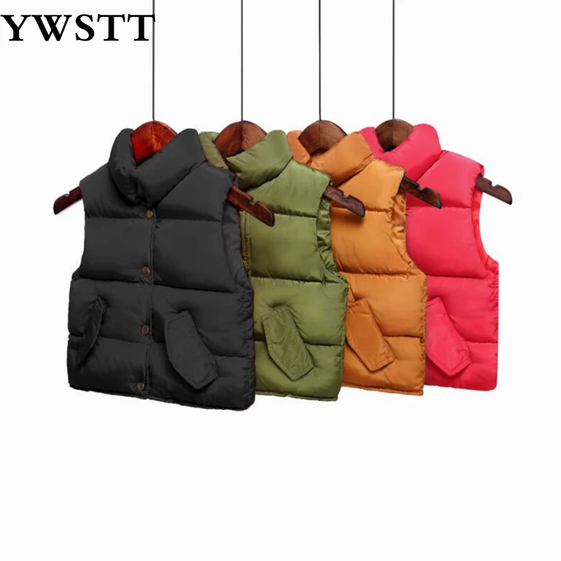 Kids Vest Children Baby Girl Vest Jacket 2018 Winter Spring Waistcoats for  girl down and parks snowsuit kids coats