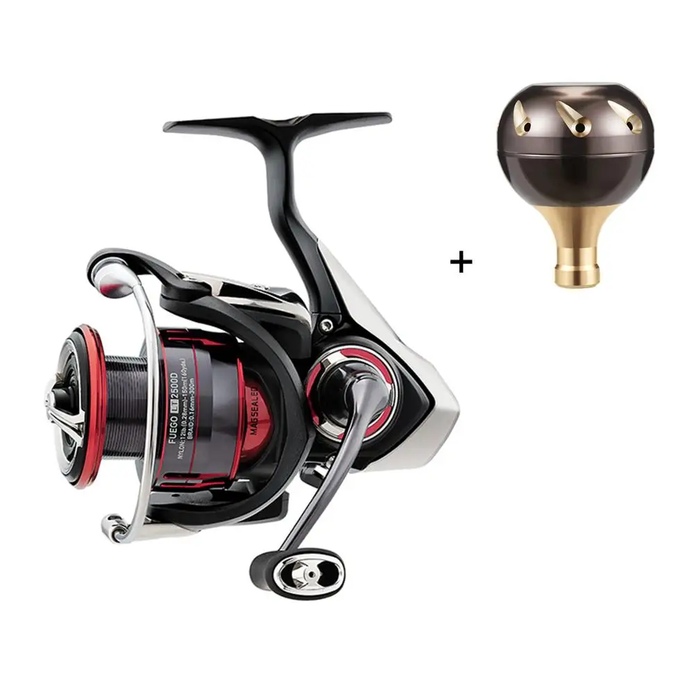 Daiwa FUEGO LT спиннинговая катушка с ручкой 5,2: 1/5. 3:1/6,2: 1/5. 7:1 Передаточное отношение 6+ 1 шарикоподшипники катушка для морской рыбалки - Цвет: Titanium Black Gold