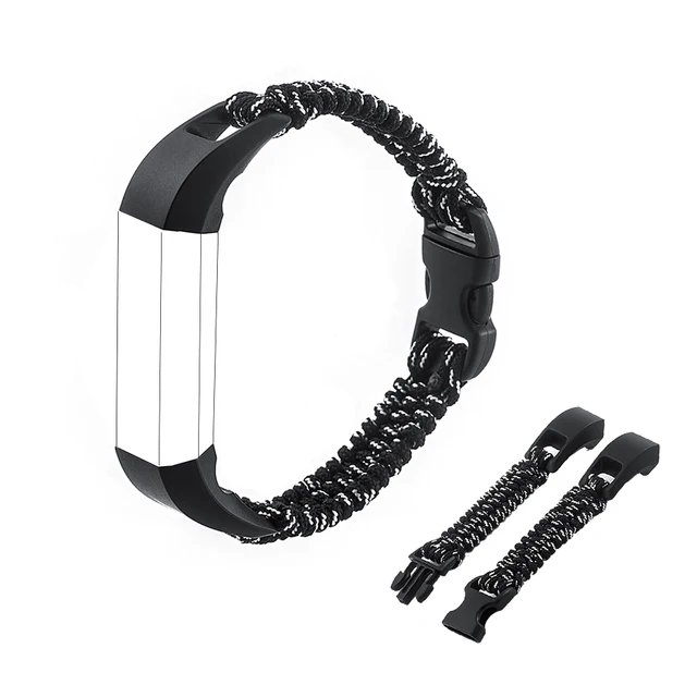 Nylon Rope Survival Bracelet Wristband For Fitbit Alta Nylon Rope Survival Bracelet Wristband For Fitbit Alta Hr Replacement Band High Quality