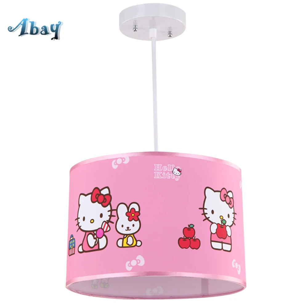 

Creative Cartoon Kitty Cat Ceiling Lights for Bedroom Study Children's Room Princess House Home Deco Kids Night Light E27 lamp