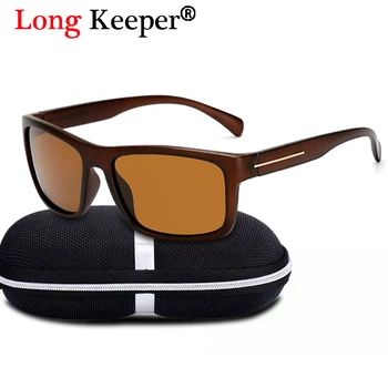 

Long Keeper Polarized Sunglasses For Mens Driver Safety Glasses Square Male Female UV400 Eyewear gafas de sol With Brand Box