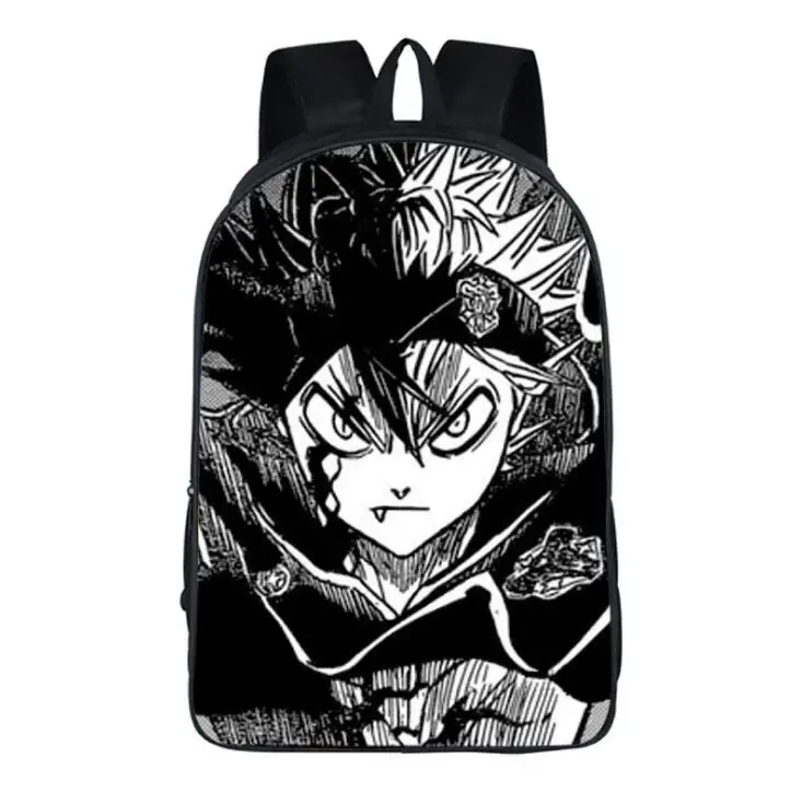 

Anime Black Clover Print Colorful Backpack Girls Boys School Bags Cartoon Kids Book Bags Cute Children Teenager Travel Bag