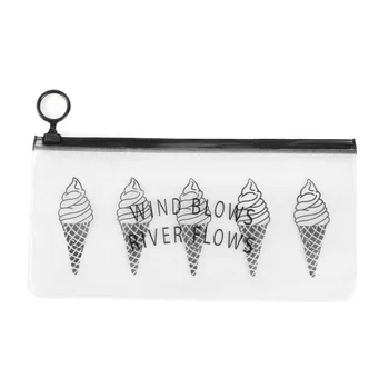 

YHYS Fashion Women Clear Cosmetic Bags PVC Toiletry Bags Travel Organizer Makeup Bag Bath Wash Make Up Box Type1-S