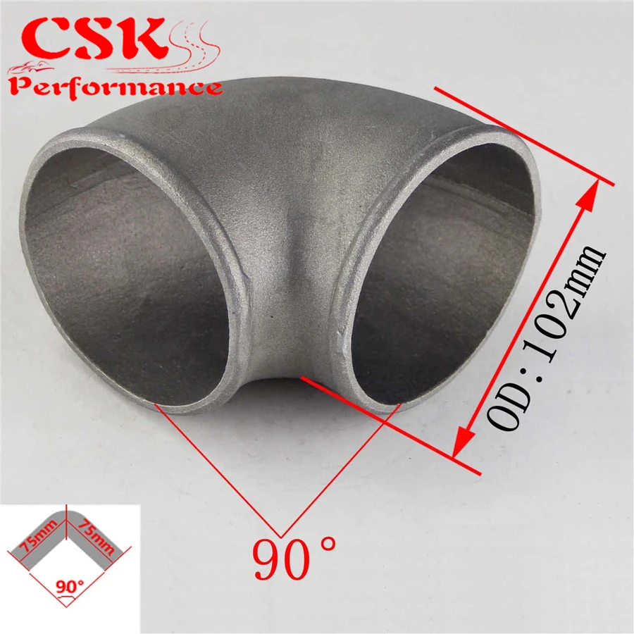 Pipe Joiner 102mm Cast Aluminum 90 Degree Elbow Pipe Turbo Intercooler