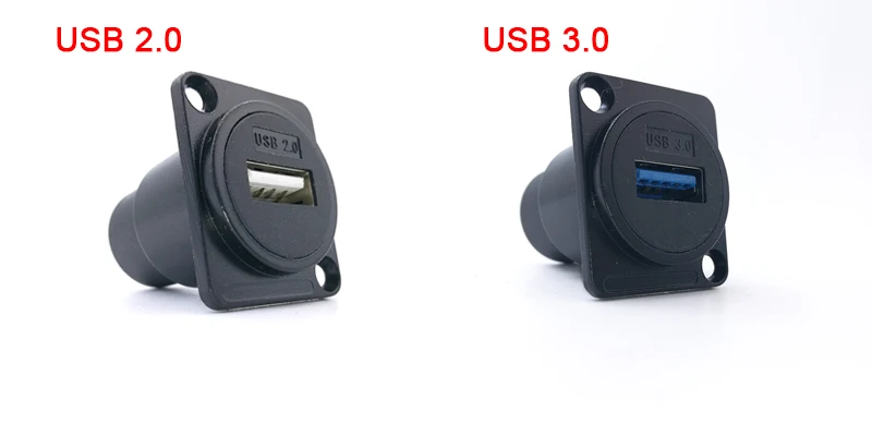 D Тип Металлический USB разъем мама-мама USB 3,0 2,0 разъем монтажная панель