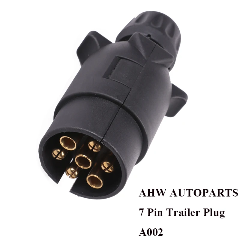 

12 v 7 Pin Plastic Trailer Plug 7 way core socket adapter connector European RV Caravan car accessories camp auto parts