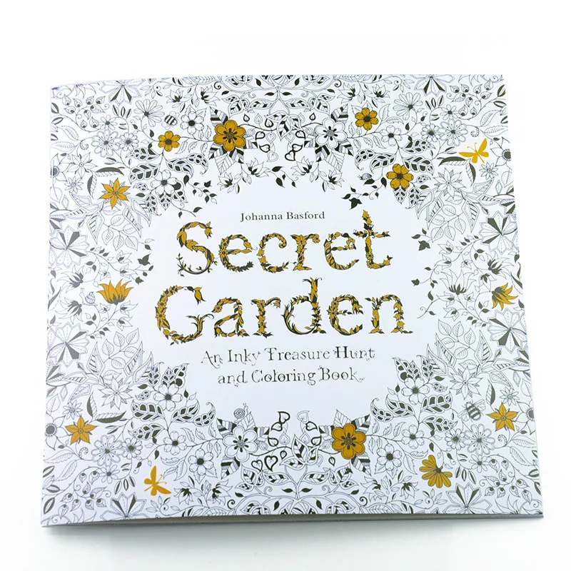 Online Shop 1PCS 24 Pages Secret Garden English Edition Coloring Book For Children Adult Relieve Stress Kill Time Painting Drawing