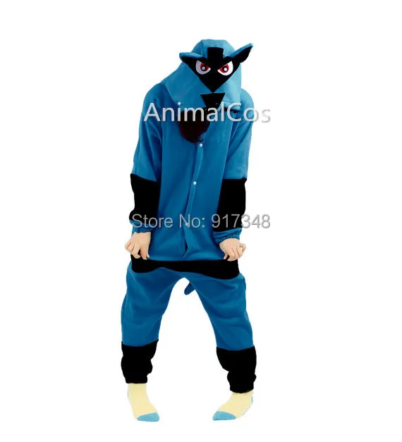 aliexpress com buy novelty cartoon anime character pokemon lucario christmas onesie for adults