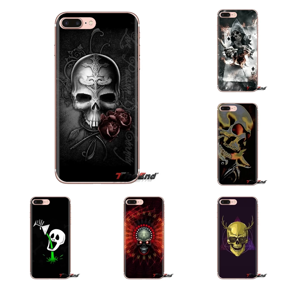 

For Oneplus 3T 5T 6T Nokia 2 3 5 6 8 9 230 3310 2.1 3.1 5.1 7 Plus 2017 2018 TPU Transparent Cases Covers skull 3d hd wallpapers