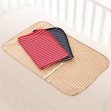 Складной хлопковый дышащий коврик для подгузников многоразовый Водонепроницаемый Матрас Детские Подгузники моющийся пеленальный коврик