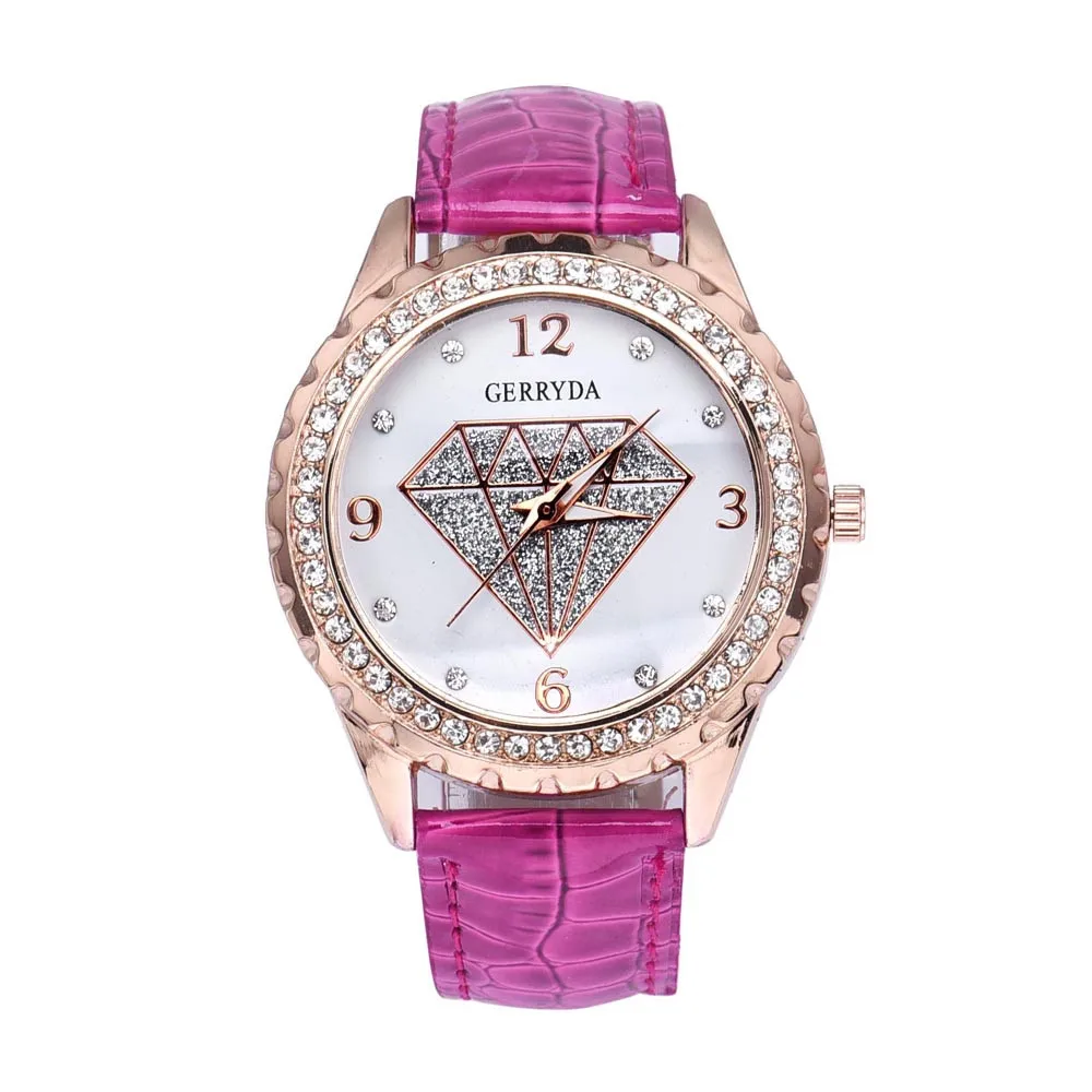 Женские часы Gerryda, женские модные кварцевые часы, новые брендовые часы, женские роскошные часы с кристаллами и бриллиантами, дешевые часы