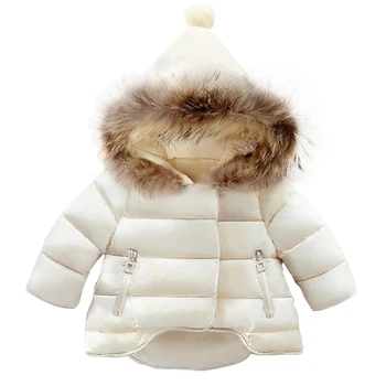 

Children Jackets Boys Girls Winter Coats Baby Jacket Winter Outerwear Coat Kids Warm Thick Fur Collar Hooded Overcoat Clothes