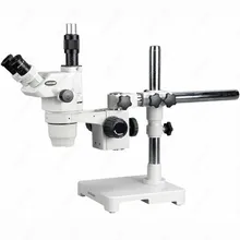 Ultimate Zoom Microscope–AmScope Supplies 3.35X-90X Ultimate Zoom Microscope with Single-Arm Boom Stand