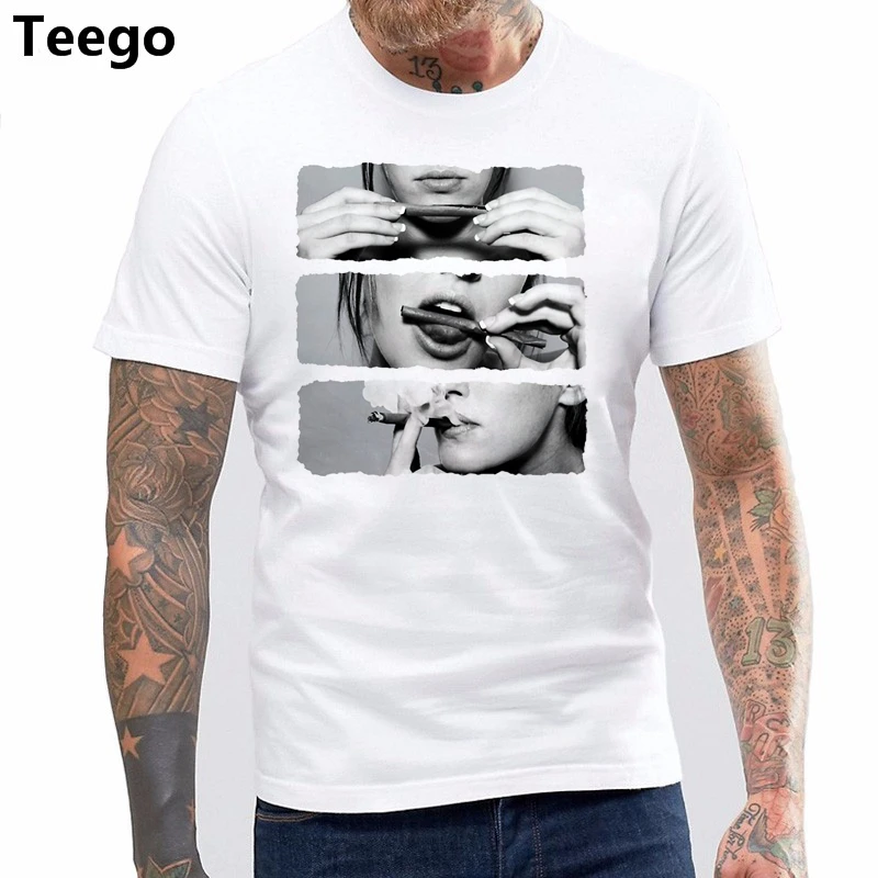 

Sexy Festival Girl T-Shirt Drug Designer Fashion Club Wear DJ Top Tee Men T Shirt Print Cotton Short Sleeve T-shirt