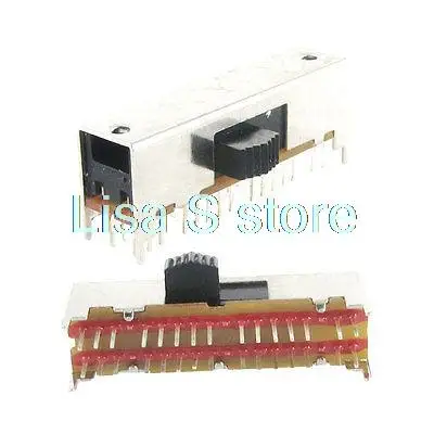 

5 Pcs x Panel PCB 30 Pin 4 Position 6P4T Mini Slide Switch Side Knob 0.5A 50V DC SK64D01 9mm Knob Height