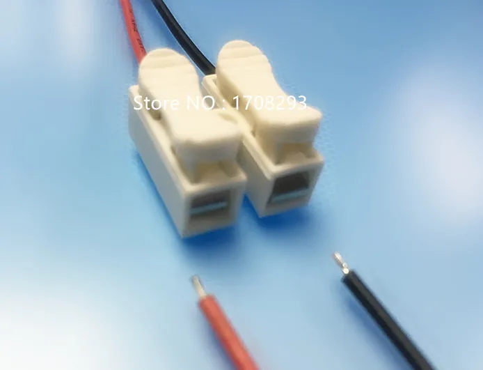 30Pcs 220v 10a 2 pin Spring Wire Connector Splice LED Strip Light No ...