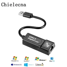 Chielecna USB Ethernet адаптер Сетевая карта USB LAN Мини Сетевой адаптер USB к RJ45 10/100 Мбит/с ЛВС USB RJ45 карта для Mac
