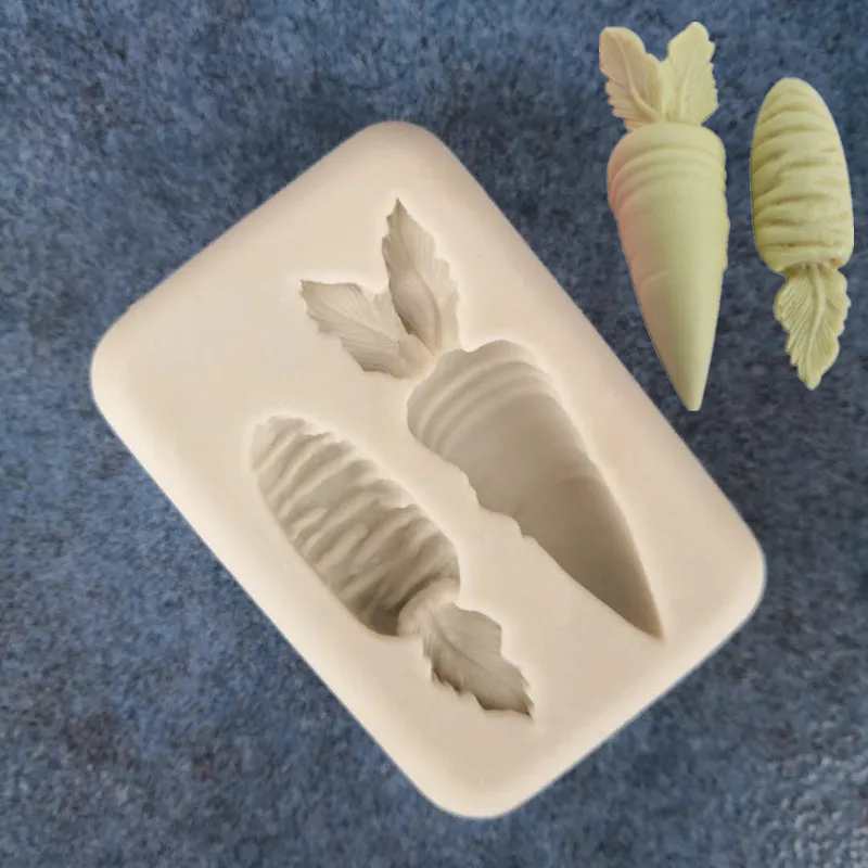 Three-Dimensional Carrot Food-Grade Silicone Fondant Cake Mold Chocolate Baking DIY A1341 | Дом и сад