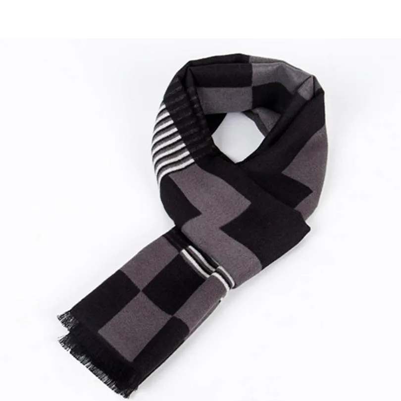 Top quality men Winter Scarf Plaid Scarf Designer cashmere Basic Shawls men Scarves hot sale ...