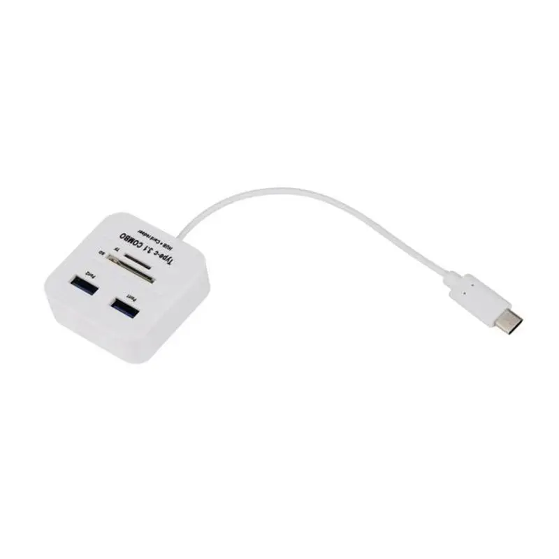 Мини USB 3 1 type C несколько 2 портов концентратор и устройство для чтения карт SD TF ПК