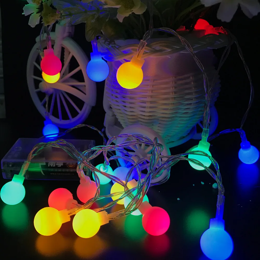 New-2M-20LED-Colorful-Ball-String-Lights-AA-Battery-Operated-Fairy-holiday-Party-Wedding-Christmas-Flashing