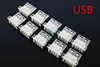 10/5/2 Uds USB 2,0 4Pin un tipo conector de enchufe hembra G54 2 pies de 90 grados para cargador de transmisión de datos adaptador de enchufe PCB ► Foto 1/5