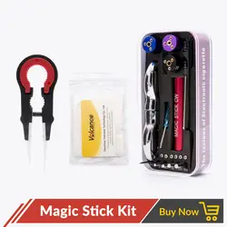 Вулканическая катушка джиг Magic Stick CW намоточный комплект керамика Twizer органический хлопок 6 в 1 Койлер Отопление провода фитиль DIY