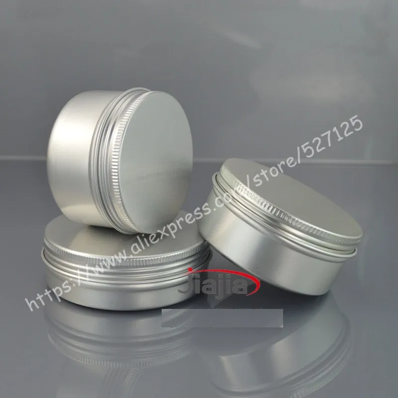 Buy 100g silver aluminum jar/tin/can with aluminum lid.Aromatherapy tin,100ml